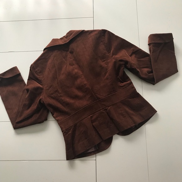 Halogen - Burnt Orange/Rust Corduroy Blazer - M - Picture 4 of 8